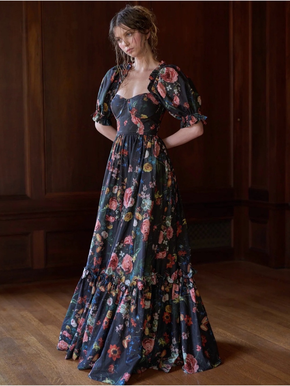 Selkie The Nightcap Ritz Gown Cotton - Picture 2 of 7